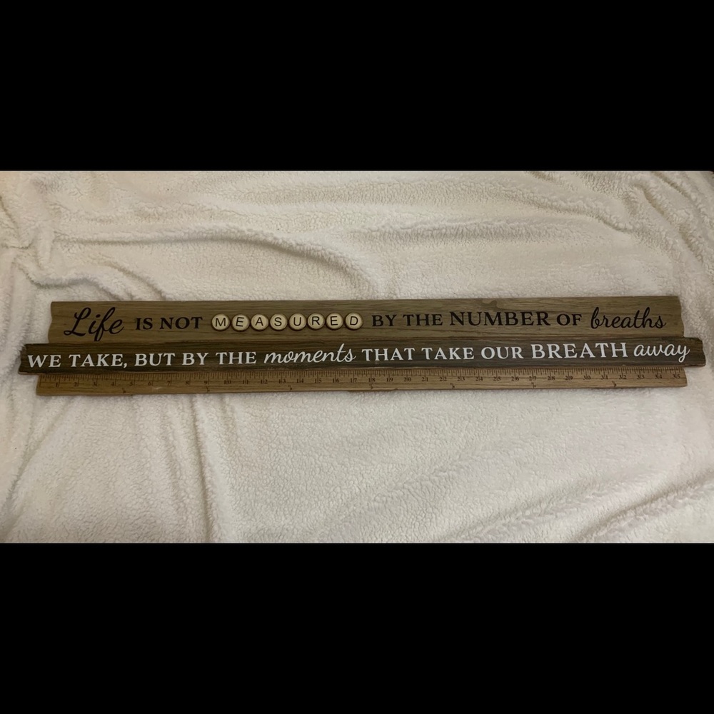 Wooden sign
